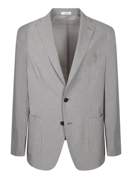 White/beige Seersucker Jacket