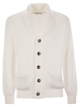 Shawl Lapel Knitted Cardigan