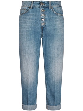 Buttoned Skinny Fit Jeans