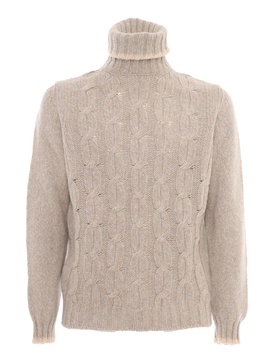 Turtle-neck L/s Knitted Sweater Man