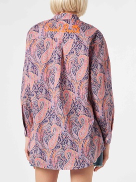 Brigitte Cotton Shirt With Liberty Flower Print | Made With Liberty Fabric