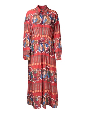 Crepe Multicolor Dress