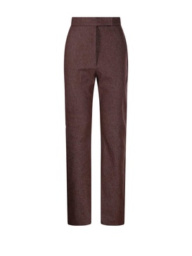 Button Detailed Straight-leg Trousers