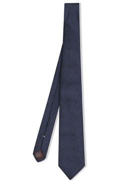 Geometric Pattern Blue Tie