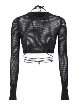 Black Crop-top