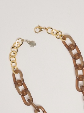 Girocollo Catena Elementi Sovrapposti Necklace