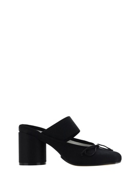 Logo Elastic Ballet Mules