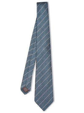 Blue And Green Silk Tie