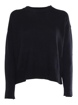 Boxing Crewneck Sweater With Buttoned Sleeves