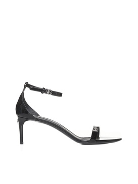 Dg Logo Leather Sandals