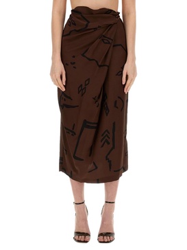 Native Print Skirt