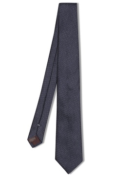 Geometric Blue Tie 8cm