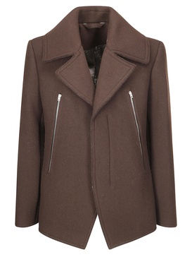 Zip Detailed Felted Jacket