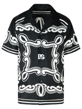 Bandanna Printed Short-sleeved Shirt
