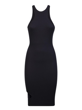 Black Close-fitting Stretch Dress
