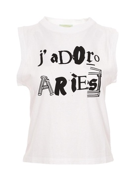 Graphic Printed Sleeveless Vest