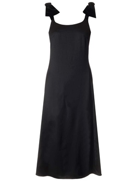 Velvet Bow Midi Dress