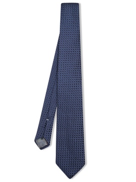 Black/blue Micro Pattern Tie