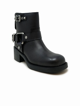 Ash Black Leather Boots