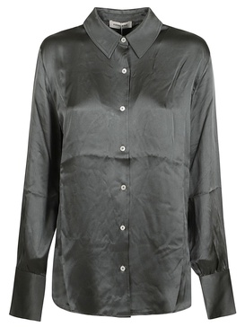 Long-sleeved Glossy Shirt