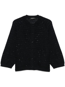 EMBROIDERED SEQUIN CARDIGAN