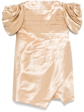 PARADISE WRAP FRONT MINI DRESS