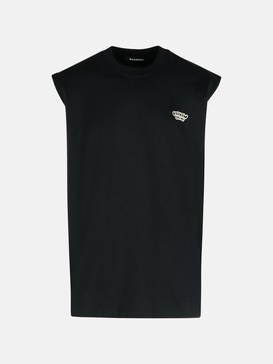 BLACK COTTON TANK TOP