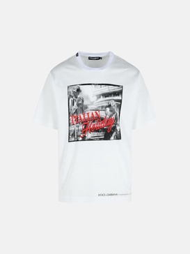 WHITE COTTON T-SHIRT