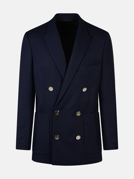 BLUE WOOL BLAZER