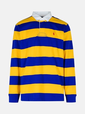 'RUGBY' YELLOW COTTON POLO SHIRT