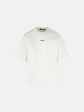 WHITE COTTON T-SHIRT