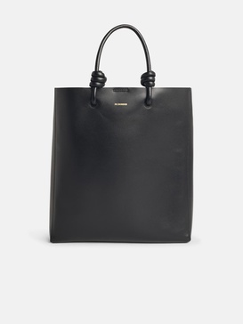 Jil Sander 'Tote' Black Leather Crossbody Bag Women