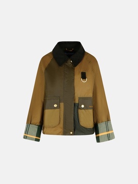 'ALMA' GREEN WAXED COTTON JACKET