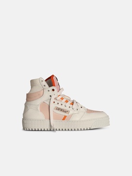 Off-White '3 Off Court' Leather Blend Sneakers Nude Women