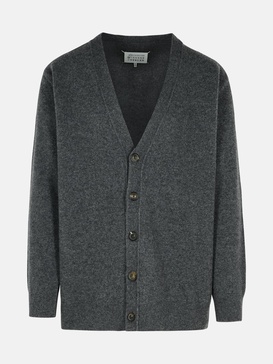 GREY WOOL CARDIGAN
