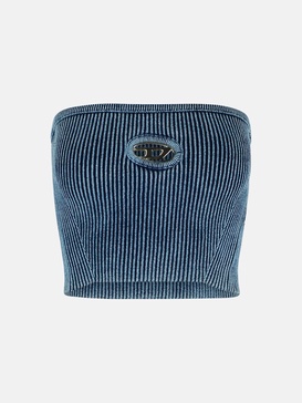 'CLARCKVILLEX' BLUE COTTON BLEND TOP