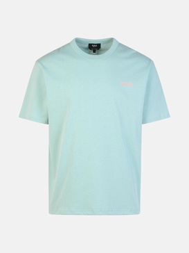 'BOXY' MUSK GREEN COTTON T-SHIRT