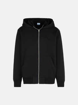 'LENS' BLACK COTTON SWEATSHIRT