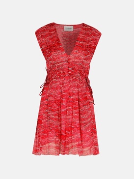 'ANAWA' RED VISCOSE DRESS