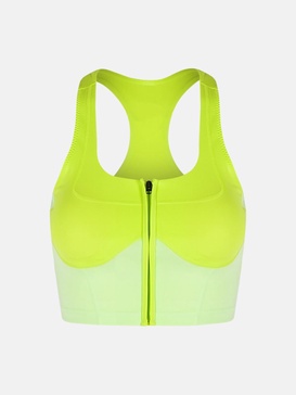 GREEN POLYESTER TOP