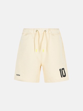 'RUGBY' IVORY COTTON BERMUDA SHORTS