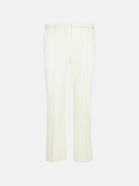 ETNA' WHITE COTTON PANTS