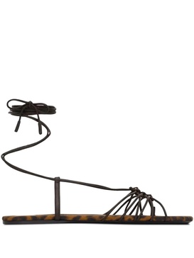 Saint Laurent Paris Women Ankle Strap Babylone Flat Sandals