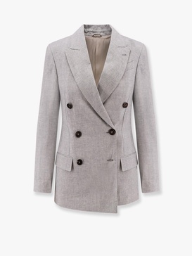 Brunello Cucinelli Women Sparkling Linen Blazer