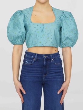 Ganni Women Floral-Print Top