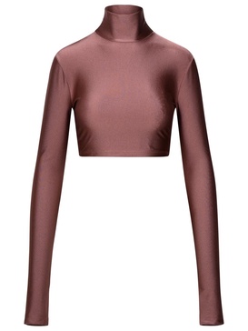 The Andamane Top In Mauve Polyamide Blend Women