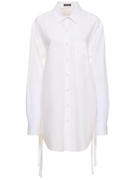 Dete long cotton poplin shirt
