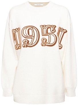 Fido wool & cashmere knit logo sweater