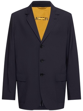 Single breast wool blend jacket