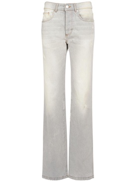 Mid rise straight fit denim jeans